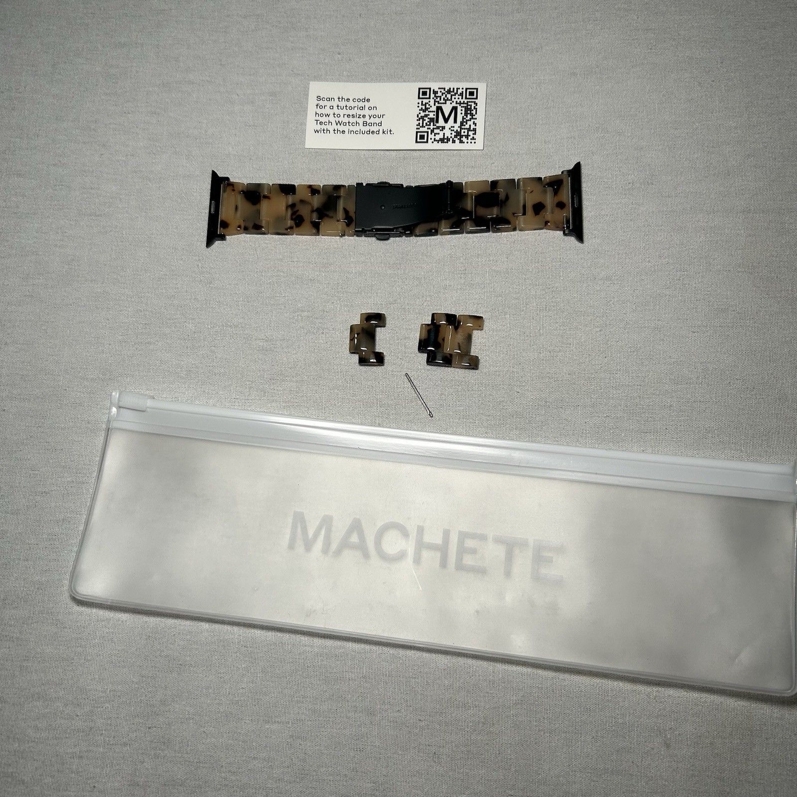 Nwt Machete Apple Watch Band In Classic Tortoise Made From Italian Acetate — image 5 of 5